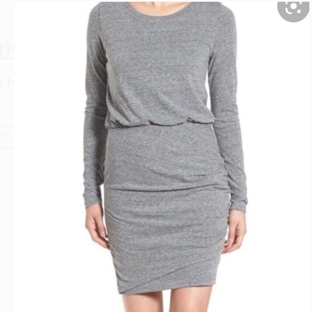 Leith Blouson Ruched Dress